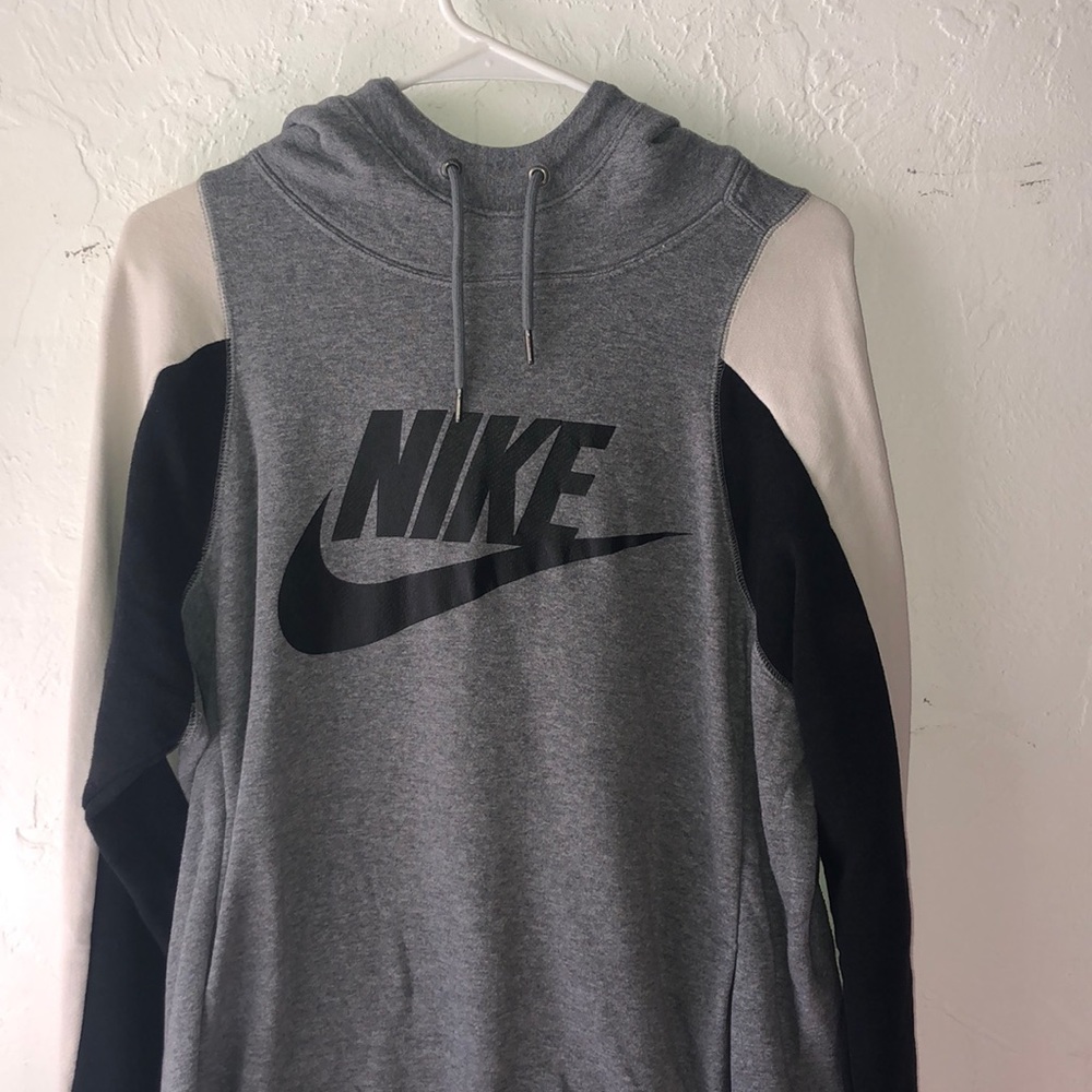 Oversized grey Nike hoodie
